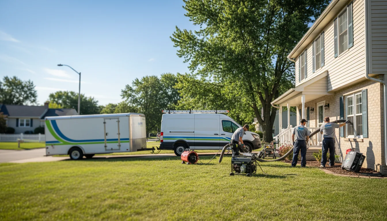 Flooded Basement Restoration And Cleanup With Repair in Marshall, IL near me
